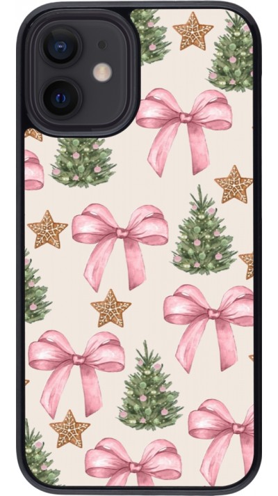 Coque iPhone 12 mini - Christmas 25 Vintage Ribbons
