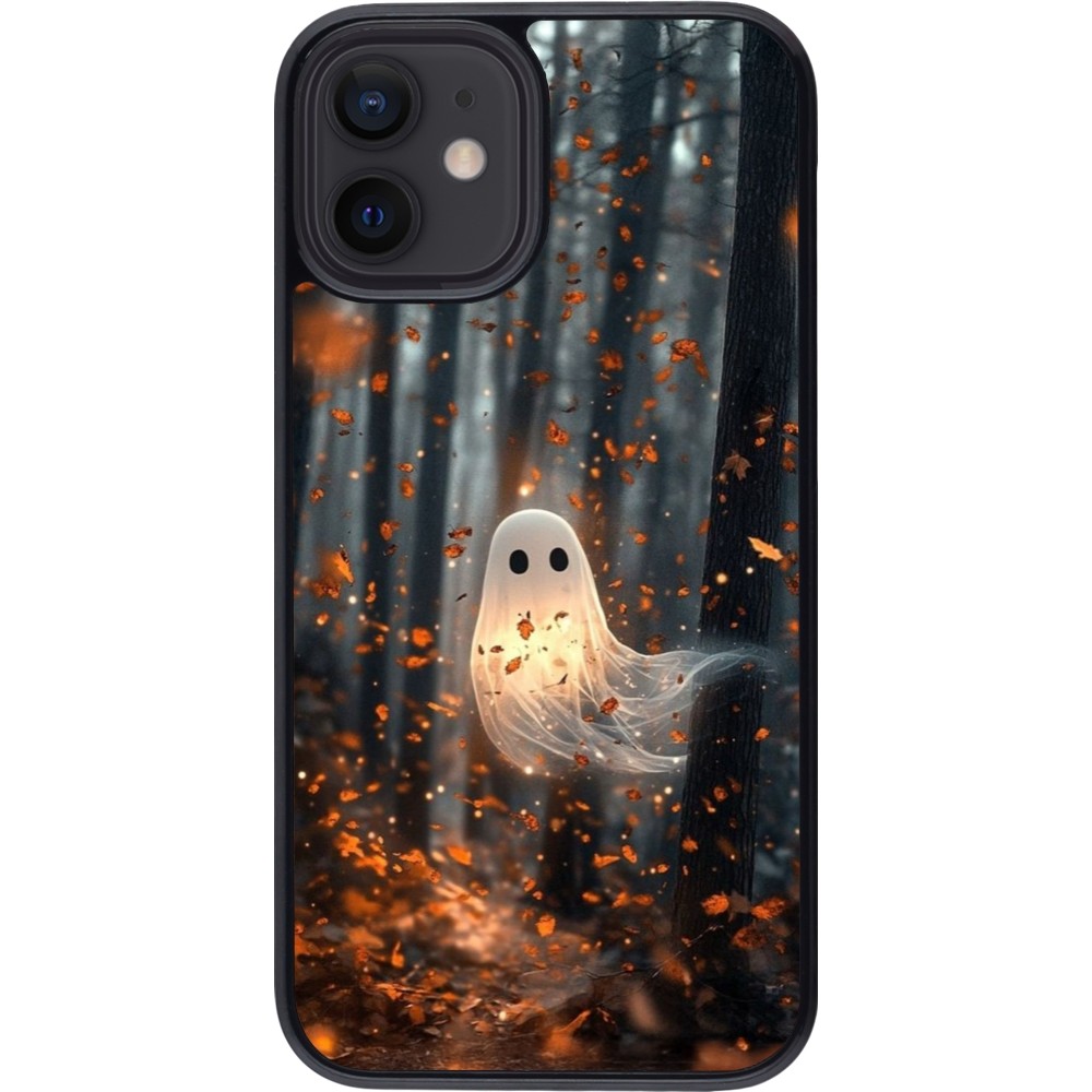 Coque iPhone 12 mini - Halloween 2025 Ghost in the forest