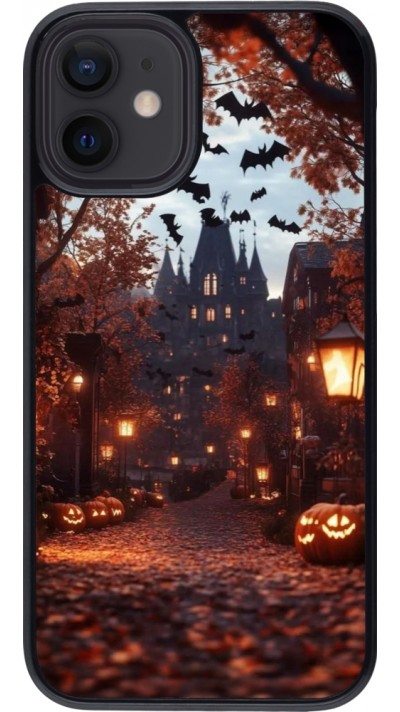 Coque iPhone 12 mini - Halloween 2025 Haunted house Coque iPhone 12 mini - Halloween 2025 Haunted house