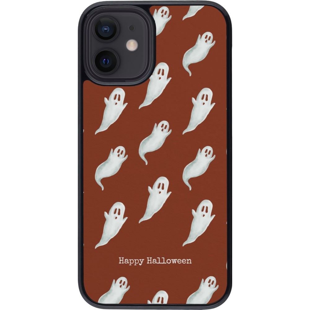 Coque iPhone 12 mini - Halloween 2025 Pattern of ghosts