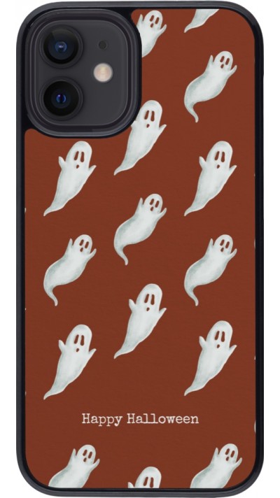 Coque iPhone 12 mini - Halloween 2025 Pattern of ghosts Coque iPhone 12 mini - Halloween 2025 Pattern of ghosts