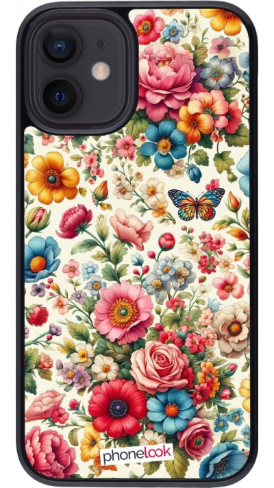 Coque iPhone 12 mini - Spring 25 printemps fleuri