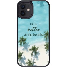 Coque iPhone 12 mini - Summer 2025 Life is better at the beach