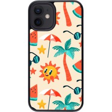 Coque iPhone 12 mini - Summer 2025 Pattern soleil