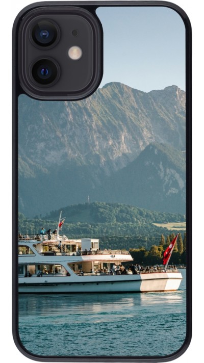 iPhone 12 mini Case Hülle -  Nationalfeiertag Schweiz Bateau Leman