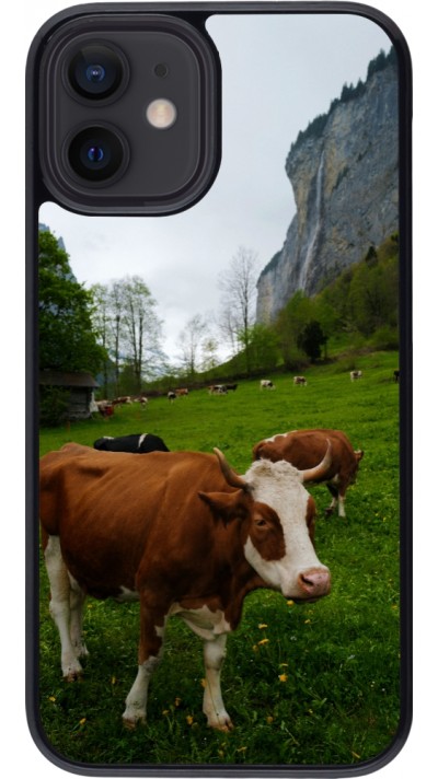 iPhone 12 mini Case Hülle -  Nationalfeiertag Schweiz Kühe