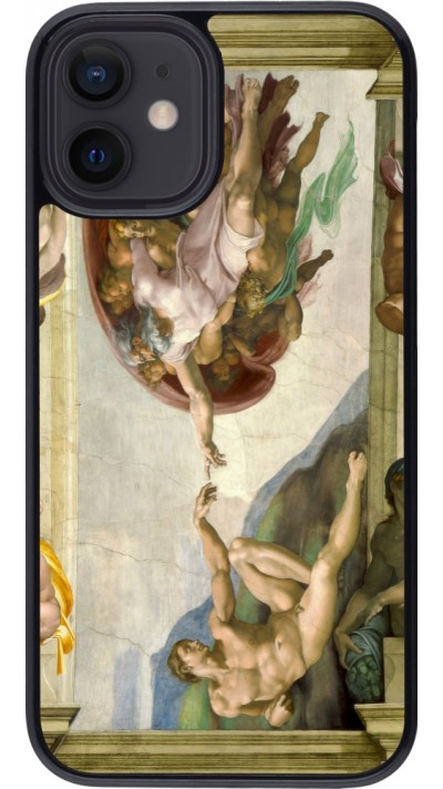 Coque iPhone 12 mini - Tableau art - La Création d’Adam - Michel-Ange