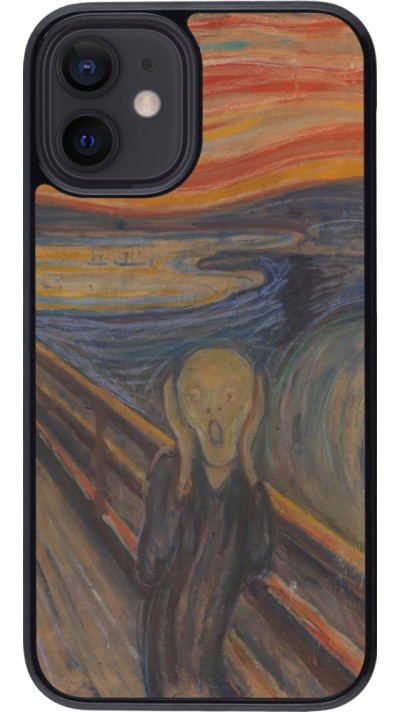 Coque iPhone 12 mini - Tableau art - Le Cri - Edvard Munch