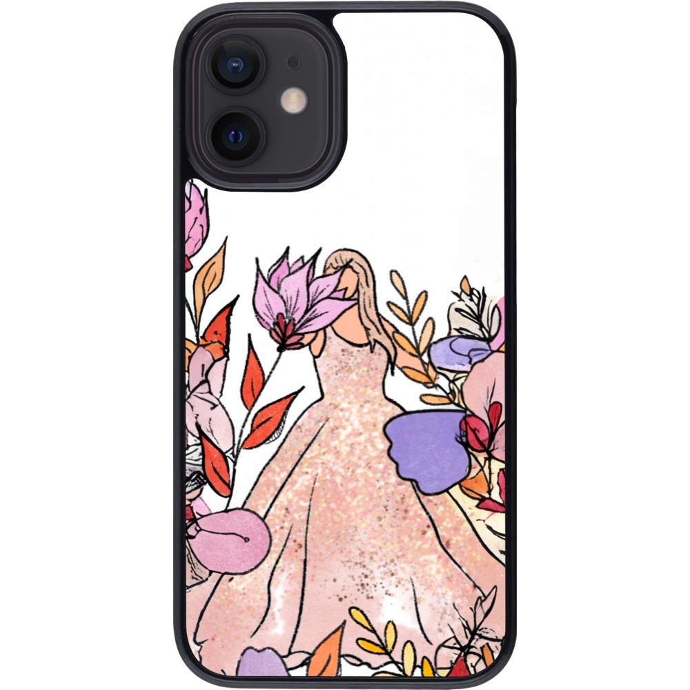 Coque iPhone 12 mini - Taylor Swift Sketch - White