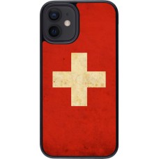 Coque iPhone 12 mini - Vintage Flag SWISS