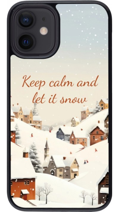 Coque iPhone 12 mini - Winter 25 Winter Keep calm and let it snow