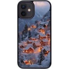 Coque iPhone 12 mini - Winter 25 Winter snowy village