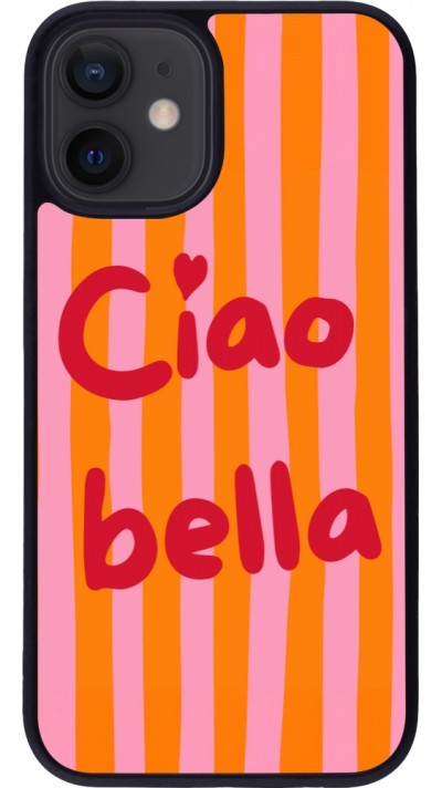 Coque iPhone 12 mini - Silicone rigide noir Bye Bella 2026