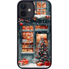 Coque iPhone 12 mini - Silicone rigide noir Christmas 25 Xmas Shop