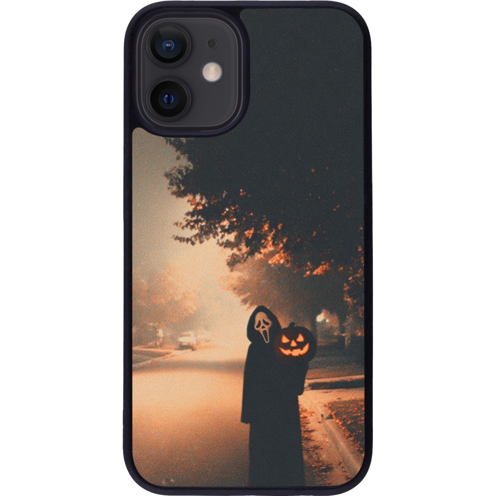 iPhone 12 mini Case Hülle - Silikon schwarz Halloween 2025 Scream