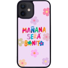 Coque iPhone 12 mini - Silicone rigide noir Karol G Manana sera bonito