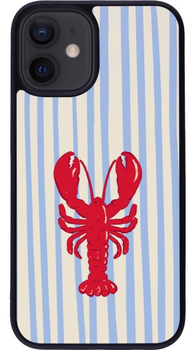 Coque iPhone 12 mini - Silicone rigide noir Red lobster 2026