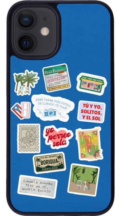 Coque iPhone 12 mini - Silicone rigide noir Seals of the Dominican Republic DTMF