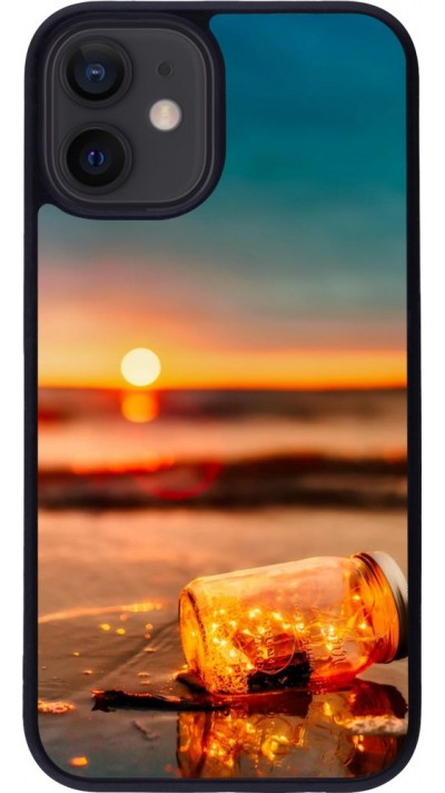 Coque iPhone 12 mini - Silicone rigide noir Summer 2021 16