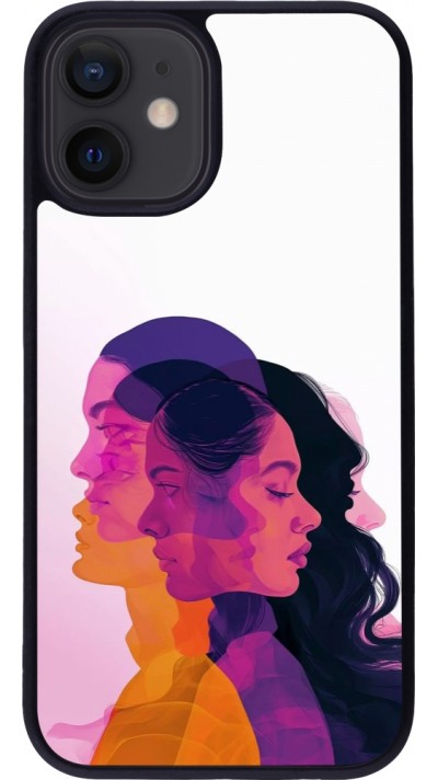 Coque iPhone 12 mini - Silicone rigide noir Womens day 2026 10