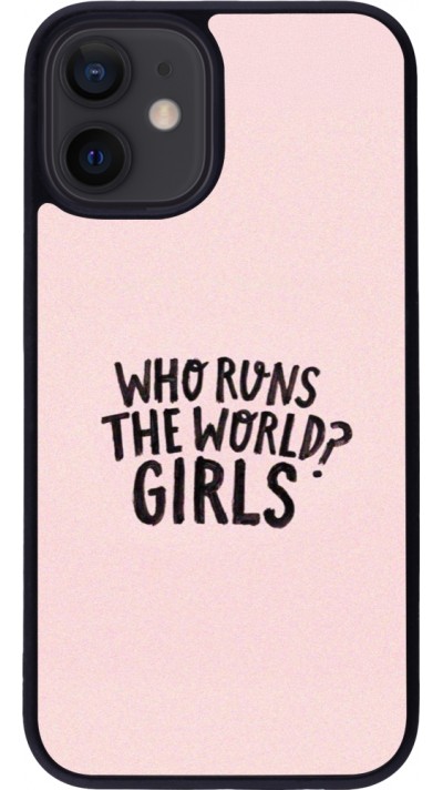 Coque iPhone 12 mini - Silicone rigide noir Womens day 2026 3