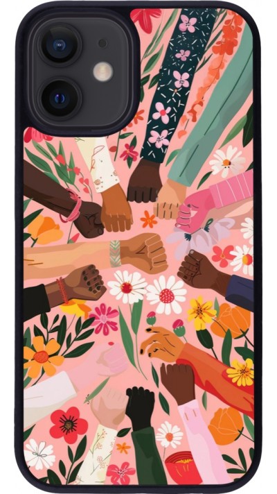 Coque iPhone 12 mini - Silicone rigide noir Womens day 2026 8