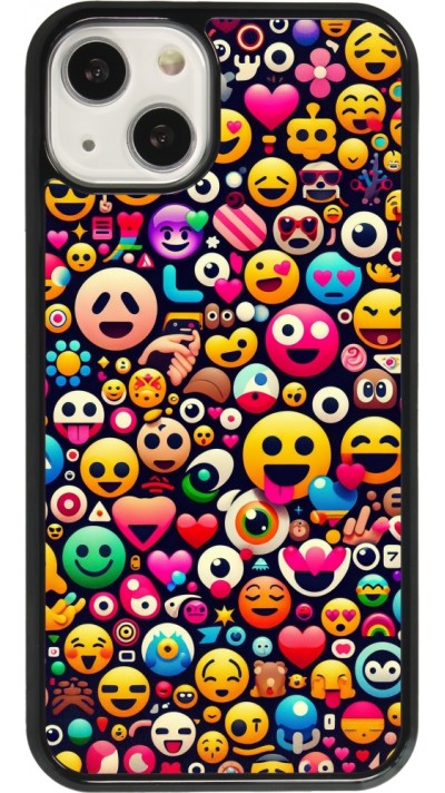 iPhone 13 Case Hülle - Emoji Mix Farbe