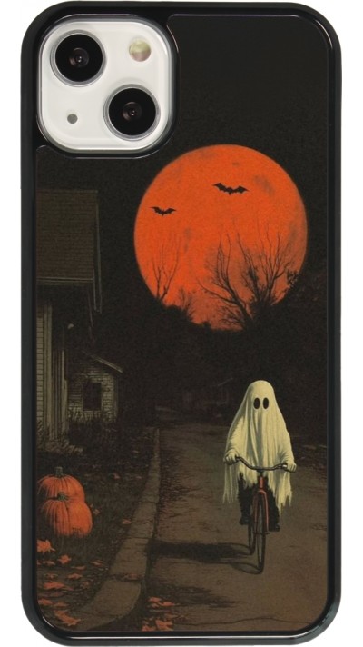 Coque iPhone 13 - Halloween 2025 Ghost on a bicycle