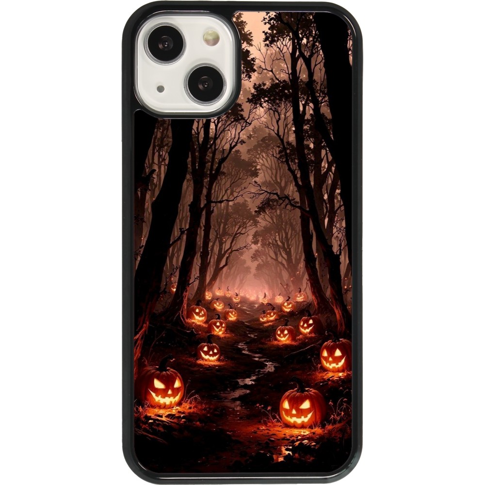 Coque iPhone 13 - Halloween 2025 Road of Terrifying Pumpkins