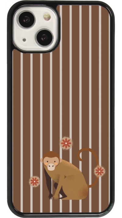 iPhone 13 Case Hülle - Monkey with stripes