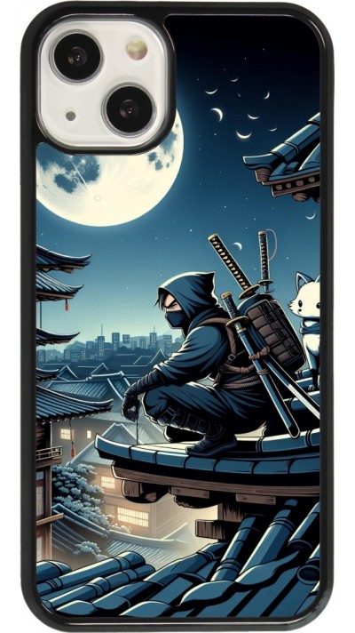 Coque iPhone 13 - Ninja sous la lune