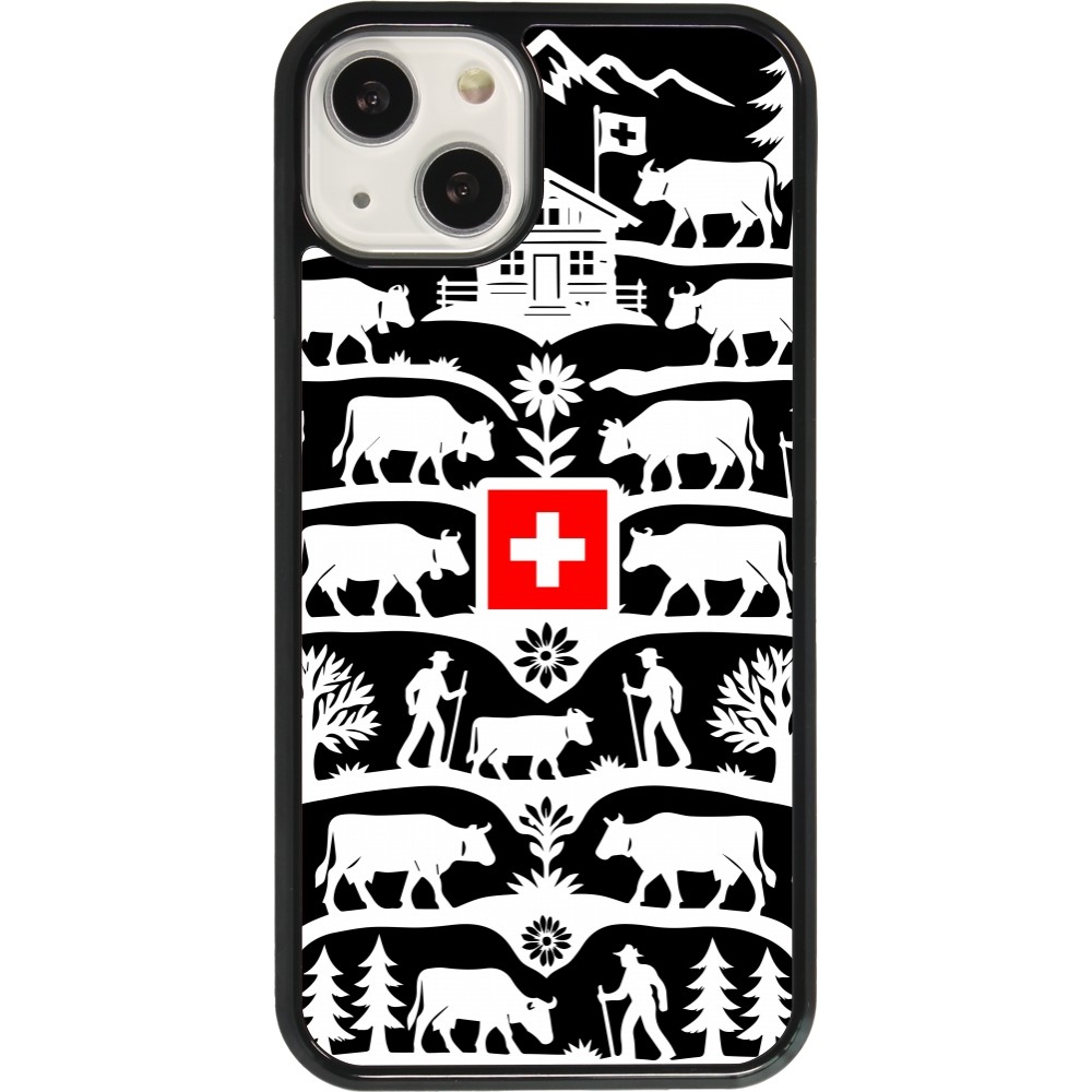 Coque iPhone 13 - Poya Suisse 3 noir