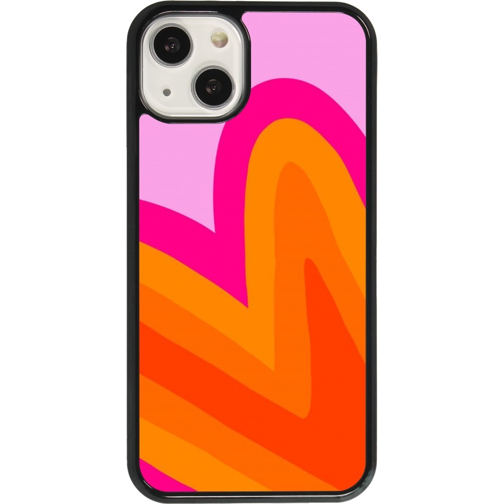 Coque iPhone 13 - Valentine 2024 heart gradient