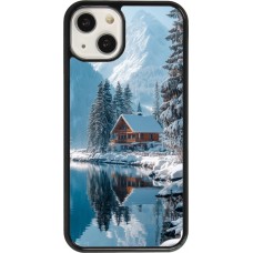 Coque iPhone 13 - Winter 25 Winter house forest day