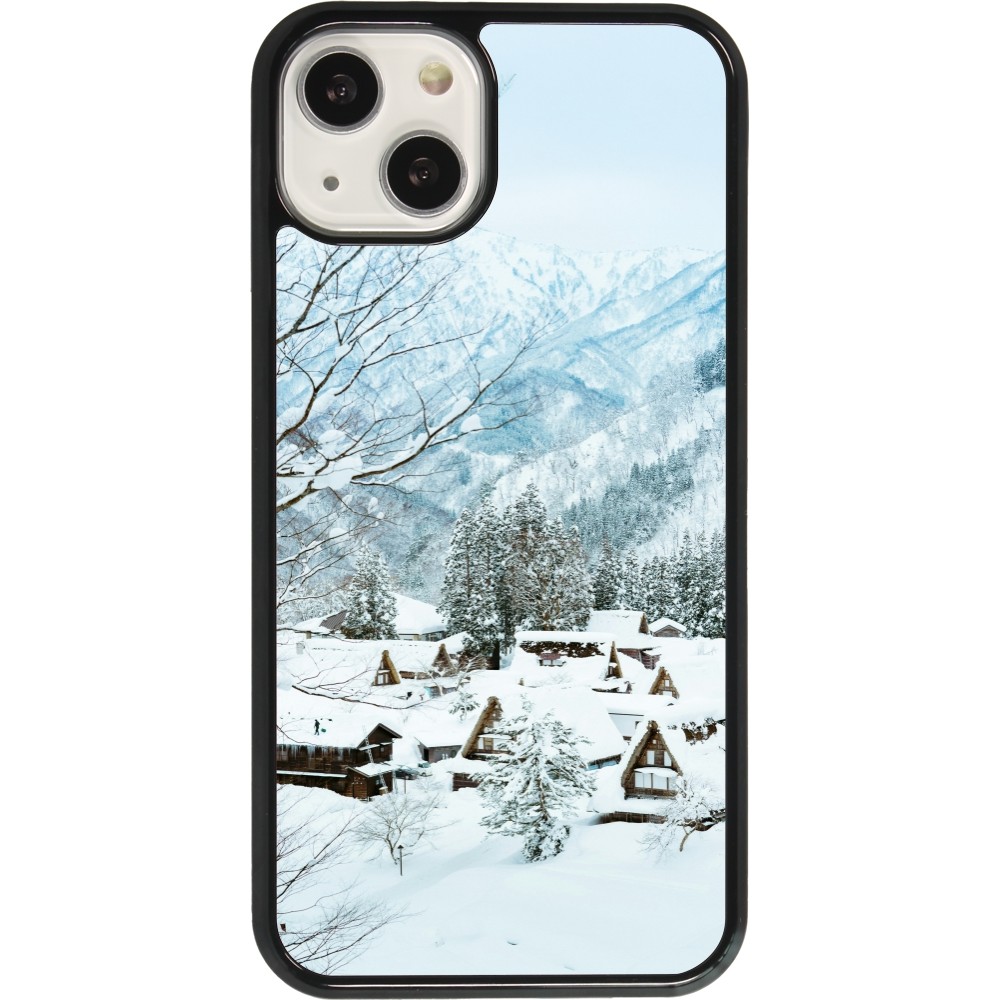 Coque iPhone 13 - Winter 25 Winter snowy landscape