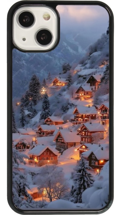 Coque iPhone 13 - Winter 25 Winter snowy village