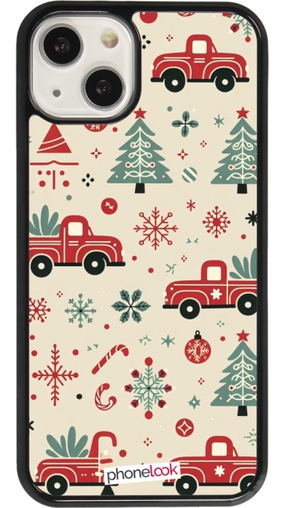 Coque iPhone 13 - Noël 2024 Camion Sapin