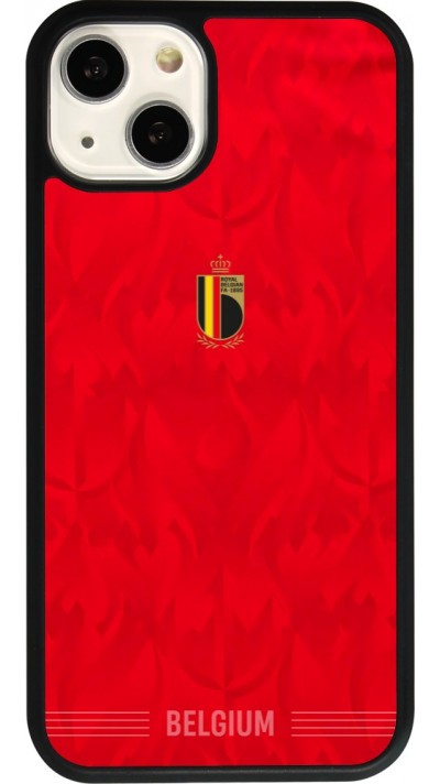 iPhone 13 Case Hülle - Silikon schwarz Belgien 2026 personalisierbares Fussballtrikot