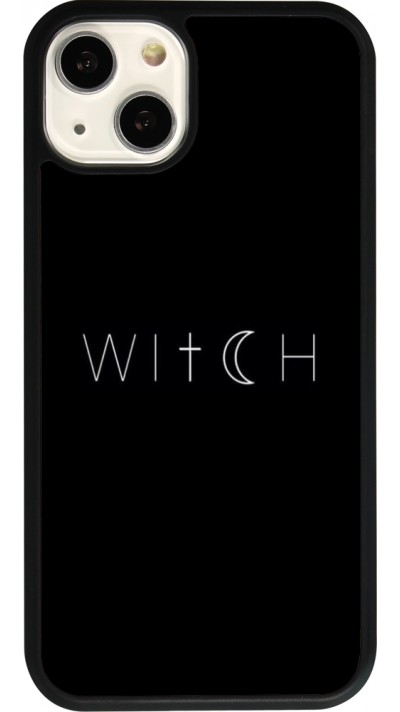 iPhone 13 Case Hülle - Silikon schwarz Halloween 22 witch word