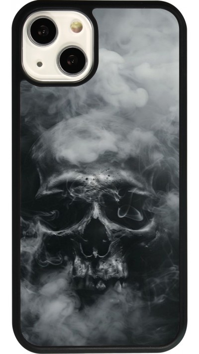 iPhone 13 Case Hülle - Silikon schwarz Halloween 2024 smoky skull