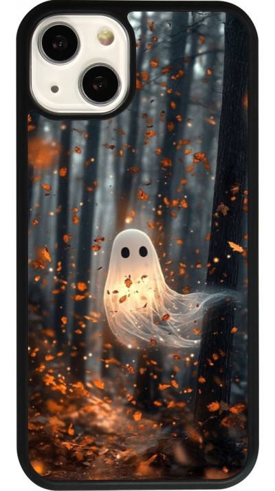 iPhone 13 Case Hülle - Silikon schwarz Halloween 2025 Ghost in the forest