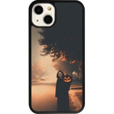 Coque iPhone 13 - Silicone rigide noir Halloween 2025 Scream