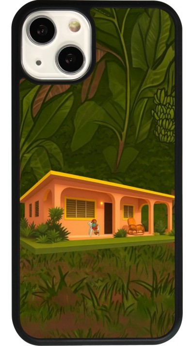 iPhone 13 Case Hülle - Silikon schwarz Benitos house DTMF