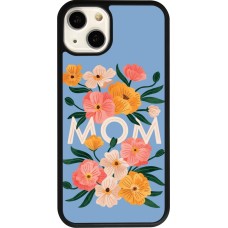 iPhone 13 Case Hülle - Silikon schwarz Mom 2026 Flowers