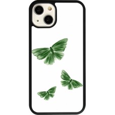 Coque iPhone 13 - Silicone rigide noir Butterflies Spring 2026