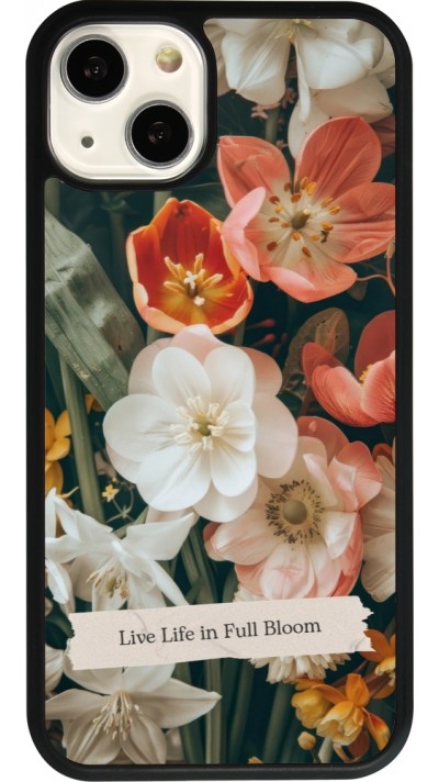 iPhone 13 Case Hülle - Silikon schwarz Full Bloom Spring 2026