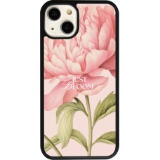 Coque iPhone 13 - Silicone rigide noir Just Bloom Spring 2026