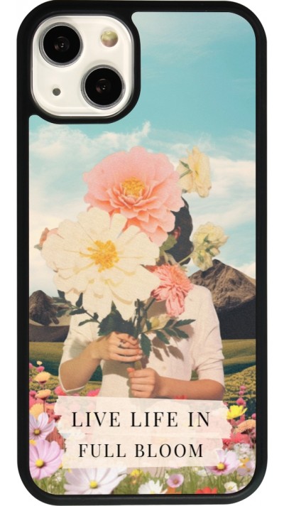 iPhone 13 Case Hülle - Silikon schwarz Live life in full moon Spring 2026