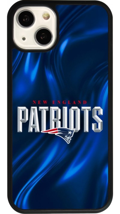 Coque iPhone 13 - Silicone rigide noir Super Bowl 26 Patriots 2