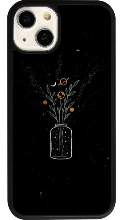 Coque iPhone 13 - Silicone rigide noir Vase black